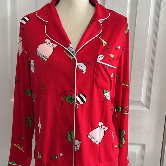 Kate Spade Holiday PJ Top - Picture 6 of 11